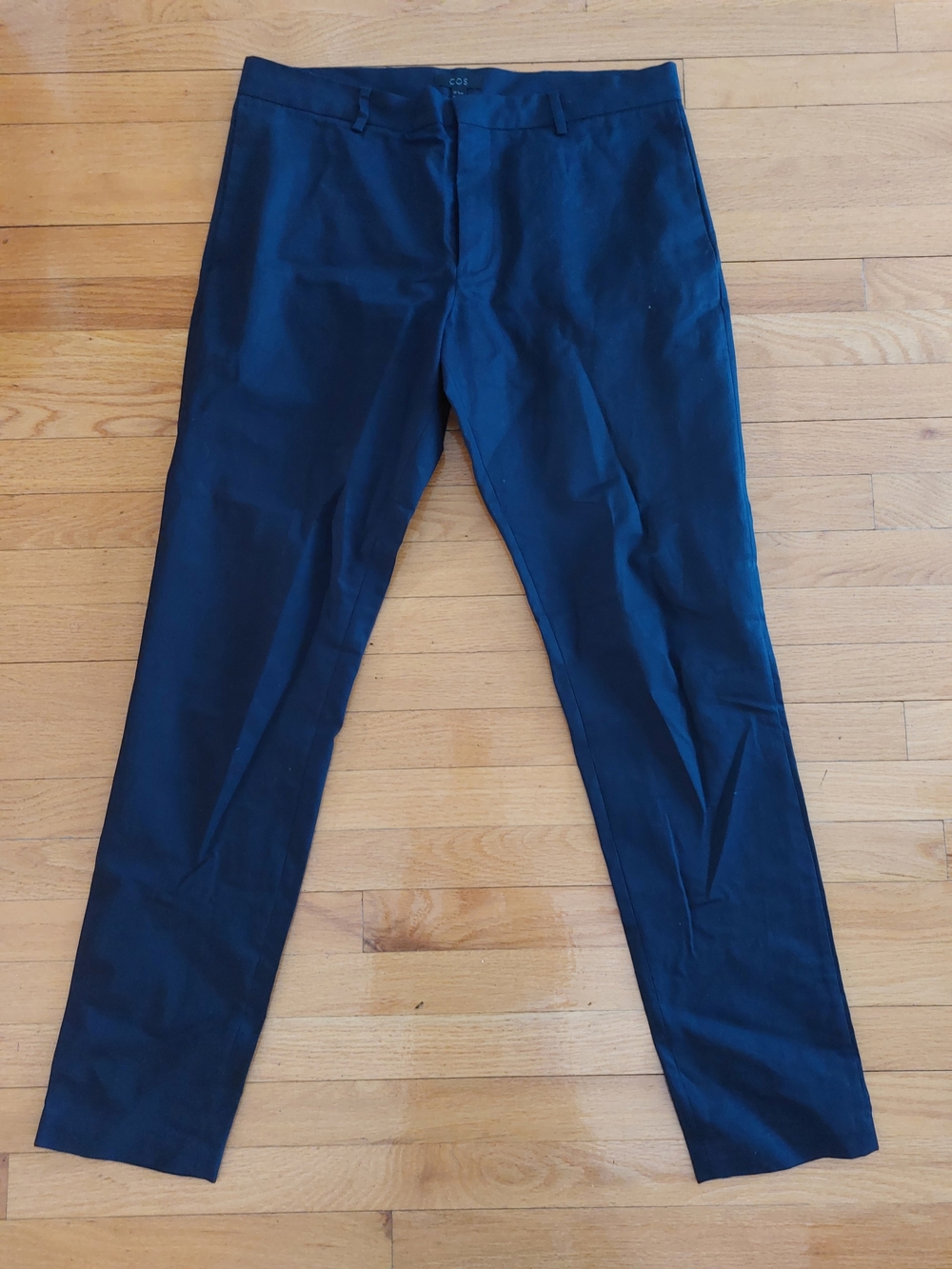 COS Navy Slim Casual Pants for Men